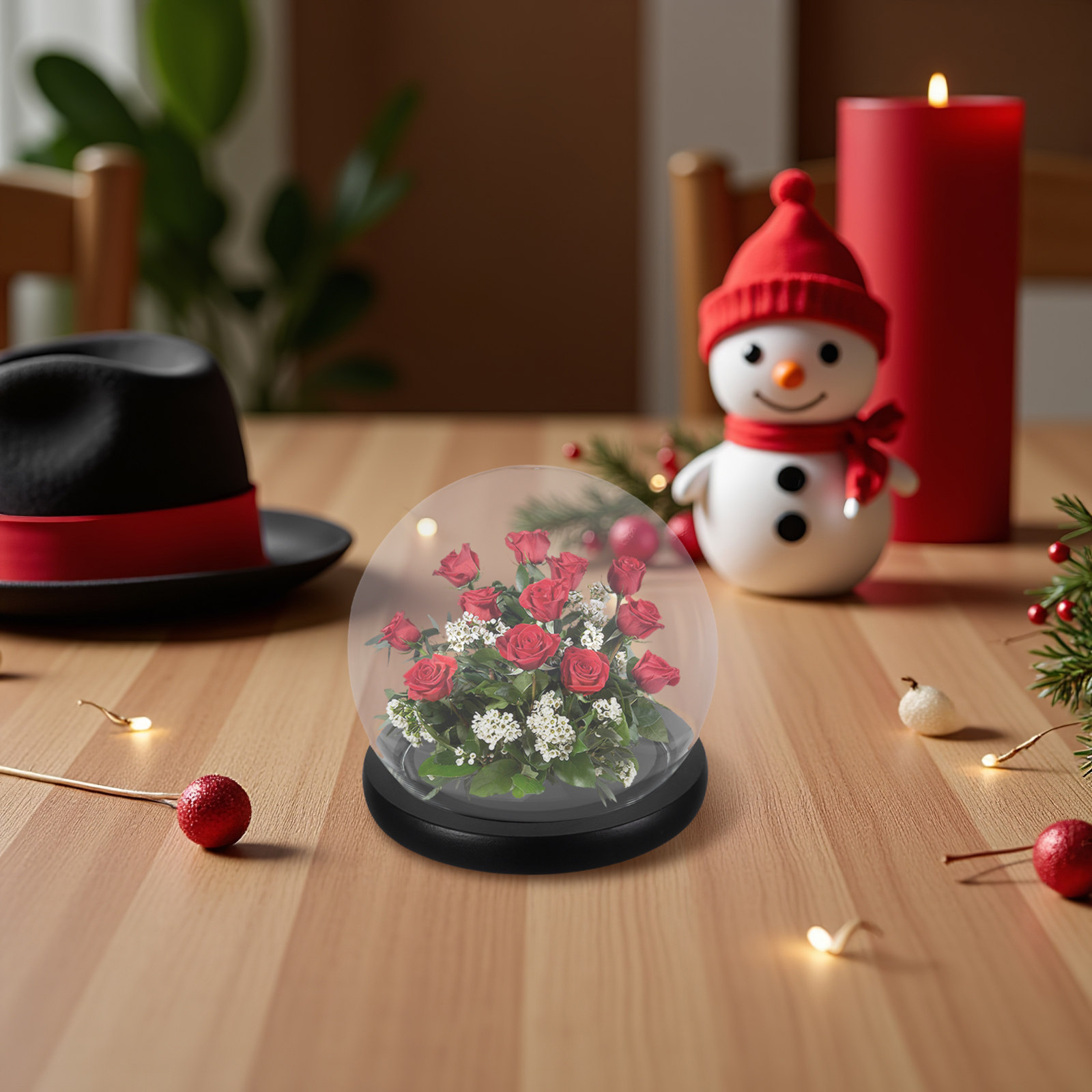 Glazen klok met een stevige ho - Plastic Dome Clear recensie en prijs