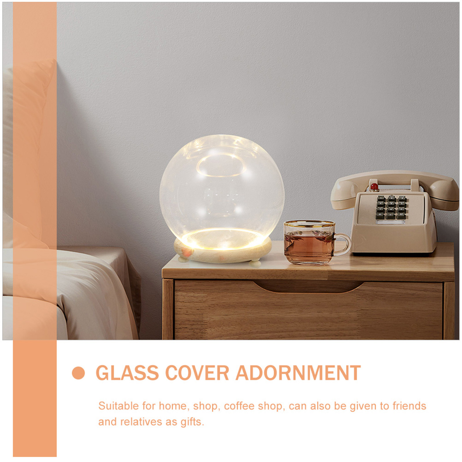 Gepreserveerde bloem glazen ko - Plastic Dome Clear recensie en prijs