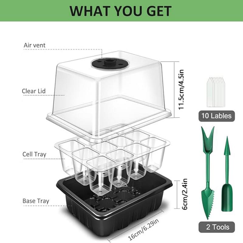 Zaaiplateau met groeilampen, v - Humidity Dome Kit recensie en prijs